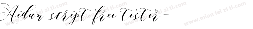 Aidan script free tester字体转换